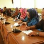 WADUL PANSUS - Pertemuan warga korban lumpur dengan Pansus Lumpur DPRD Sidoarjo, di gedung DPRD Sidoarjo, Selasa (21/4/20150). foto istimewa