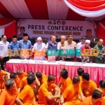 Konferensi pers terkait kampung narkoba di Mapolres Pasuruan. Foto: M. ANDY FACHRUDIN/BANGSAONLINE