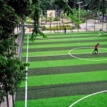 Lapangan futsal di Taman Ronggolawe.