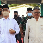 Wakil Wali Kota Pasuruan Adi Wibowo (kiri) saat menghadiri temu Alumni Ikatan Santri Alumni Salafiyah-Syafi