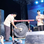 Ketua Kwarda Jatim saat membuka Festival Kampung Kelir.