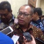 Direktur Utama BPJS Ketenagakerjaan Agus Susanto saat memberikan keterangan, Rabu (16/3). foto: rakisa/ BANGSAONLINE