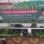 Suasana pelantikan PCNU Bojonegoro masa bakti 2013-2018. Foto: pcnu bojonegoro