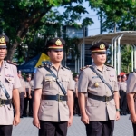 Sertijab Kapolsek Sedati dan Kapolsek Krembung di Mapolresta Sidoarjo.