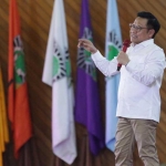 Calon Wakil Presiden, Muhaimin Iskandar saat berada di Universitas Andalas, Padang, Senin (4/12/2023). Foto: Kompas.com