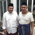 Mohammad Rosyidi saat sowan ke Ketua PWNU Jawa Timur, KH Marzuki Mustamar, di Pondok Pesantren Sabilurrosyad, Gasek, Kota Malang. foto: Ist.