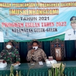 Suasana Musrembangcam Guluk-Guluk membahas usulan-usulan program tahun 2022.