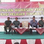 Bupati Ngawi Budi Sulistyono saat membuka pembinaan wawasan kebangsaan.