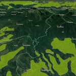 Peta zona pertanian lahan kering di kompleks pegunungan Wilis. Sumber: Kementerian LHK 
