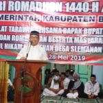 Bupati Blitar Rijanto saat melaksanakan Safari Ramadan di Pondok Pesantren Mamba