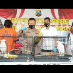 Kapolres Ponorogo, AKBP Arief Fitrianto saat menggelar jumpa pers terkait jual beli hewan yang dilindungi.