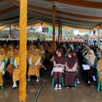 Para siswa-siswi Tsanawiyah dan SMP dari berbagai sekolah di Jawa Timur mengikuti olimpiade atau kompetisi sains di Pondok Pesantren Amanatul Ummah, Pacet Mojokerto, Ahad (26/2/2023). Foto: mma/bangsaonline.com