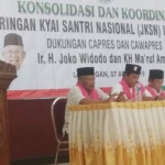 KONSOLIDASI: Kartika Hidayati saat memberikan sambutan.