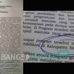 Lembaran Raperda pendidikan yang diduga plagiat.