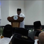 Bupati Malang saat memberi sambutan.