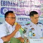 Manajer Humas KAI Daop 7 Madiun saat memberi sambutan. Foto: Ist