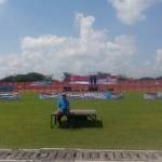 Stadion Letjen H Soedirman, bakal disesaki 15.000 peserta Apel Bela Negara, besok (17/4). foto: eky nurhadi/ BANGSAONLINE