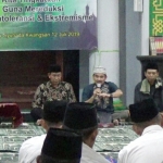 Suasana silaturahmi dan sosialisasi Kamtibmas di Masjid Asy-Syuhada Desa Kwangsan, Kecamatan Sedati, Sidoarjo, Jumat (12/7) malam.