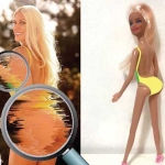 Miss Bumbum tahun lalu, dijadikan model Barbie. foto: mirror.co.uk