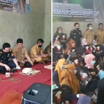 Suasana Sosialisasi Perundang-undangan Bidang Cukai di Desa Kelbung Kecamatan Sepulu Bangkalan, Selasa (19/4/2022).