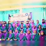 Perempuan Bangsa PKB Gresik saat deklarasi dukungan terhadap duet Qosim-Alif. foto: ist.