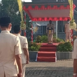 Upacara Grebeg Pancasila untuk memperingati Hari Lahir Pancasila di halaman Istana Gebang, Selasa (1/6/2021). 