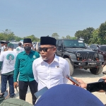 Ketua DPC PKB Bangkalan, Syafiuddin, saat memberi keterangan kepada awak media.