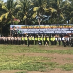 Gelar apel pasukan persiapan Natal dan Tahun Baru di Alun-alun Kabupaten Jember, Kamis (19/12/2019) pagi.