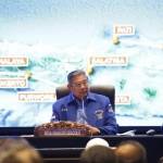 KONSOLIDASI: Ketum PD SBY saat rapat penutupan Tour De Java, di Harris Hotel, Gubeng, Surabaya, Minggu (20/3). foto: detikcom
