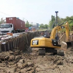 Proyek box culvert di sememi. foto: enciety.co