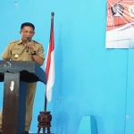 Wakil Bupati Blitar, Marhaenis UW saat membuka sosialisasi pembentukan Komda Lansia. 