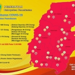 Data penyebaran kasus Covid-19 di Kabupaten Pamekasan per tanggal 13 Juli 2020.