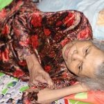 Nenek Khalimah saat ditemui di rumahnya.