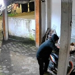 Rekaman CCTV curanmor di Jombang.