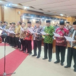 Prosesi pelantikan FKKSM Tingkat Kecamatan se-Kabupaten Sidoarjo di Gedung DPRD Sidoarjo, Sabtu (20/9/2025). Foto: Ist.