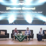 Kulah Umum Umsida yang menghadirkan DPR RI Komisi X, Puti Guntur Soekarno dan Wakil Ketua Indonesian Association for Public Administration (IAPA), Khairul Muluk, di Auditorium lantai 5, Umsida, Senin (20/3/2023).