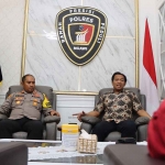 Kapolres Ngawi, AKBP Dwiasi Wiyatputera bersama Ketia KKD, Arief Rahman di Polres Ngawi, Kamis (23/3/2023)