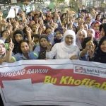 Serikat Pekerja Seluruh Indonesia (SPSI) unit PT Tjiwi Kimia memberikan dukungan kepada pasangan Khofifah-Emil.
