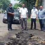 Komisi III DPRD Kota Probolinggo saat sidak Jalan Semeru.