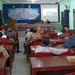 Sosialisasi PPDB di aula SMPN1 Sampang.