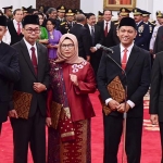 Komisioner KPK periode 2019-2023 usai pengucapan sumpah di Istana Negara, Jakarta. foto: ist