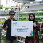 Pengerahan bantuan secara simbolis dari PLN kepada Jawara Farm.