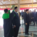 Sjobirin Hasan saat dilantik sebagai Direktur PDAM Perumda Sumber Sejahtera masa bakti 2023-2028 di Pendopo Agung Bangkalan, Kamis (5/2/2023).