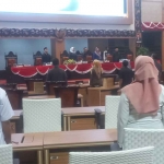 Rapat paripurna di DPRD Kabupaten Mojokerto.