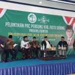 Para Nara Sumber, Dari Kiri: Kepala Dindikbud Banten Tabrani, Wali Kota Serang H Syaruddin, Rektor UIN Banten, Prof Wawan Wahyudin, Wakil Ketua MPR RI, Yandri Susanto, Prof Dr KH Asep Saifuddin Chalim, MA, M Mas