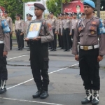 Upacara Pemberhentian Tidak Dengan Hormat (PTDH) terhadap Brigadir Supoyo, kemarin.