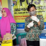 Dinkes Kabupaten Blitar melaksanakan ORI putaran kedua dengan berbagai persiapan. foto: Akina Nur Alana/ BANGSAONLINE