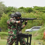 Suasana saat lomba menembak pistol dan senapan Mako Koarmada II.