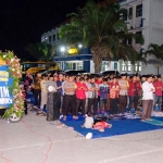 IMM Sidoarjo bersama Kapolres dan Dandim saat melaksanakan Salat Gaib.