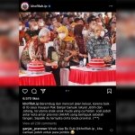 Tangkapan layar instagram Khofifah Indar Parawansa. foto: ist.